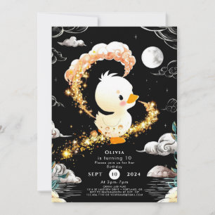 Simple Custom Duck Birthday Invitation