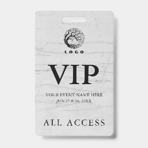 Simple Custom Event All Access VIP Badge