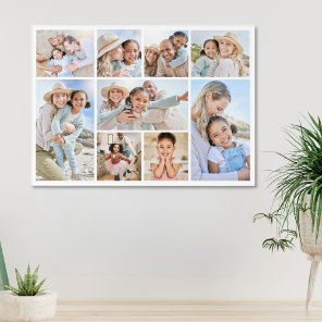 Simple Custom Family Photo Collage Acrylic Print