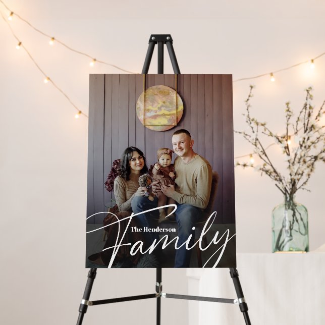 Simple Custom Family Photo Foam Board (In Situ (Stand))