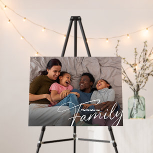 Simple Custom Family Photo Foam Board