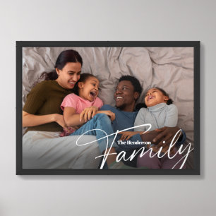 Simple Custom Family Photo Framed Art