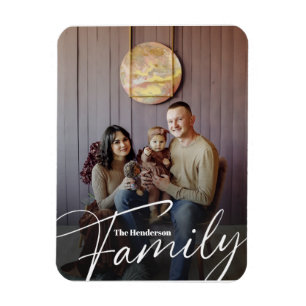 Simple Custom Family Photo Magnet