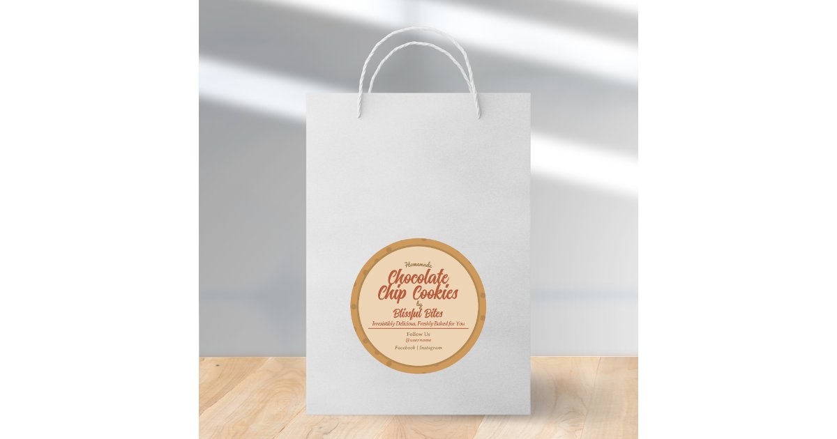 Simple Custom Homemade Baked Goods Sticker Label | Zazzle