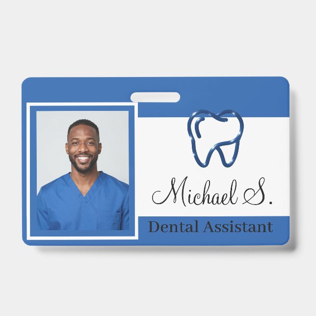 Simple Custom ID Name Badge (Front)