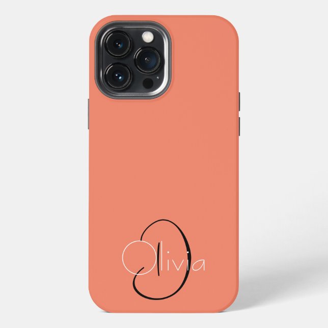 Simple Custom Initials  Iphone Case (Back)