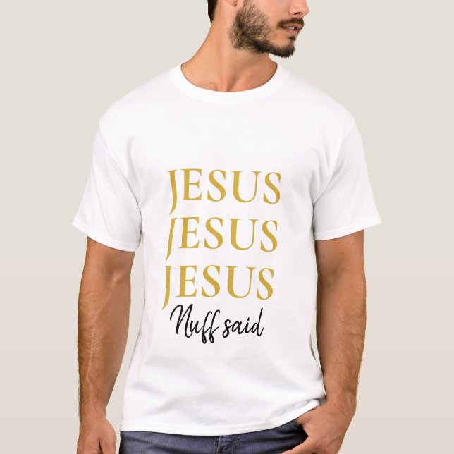 Simple Custom Jesus Christian  T-Shirt (Front)