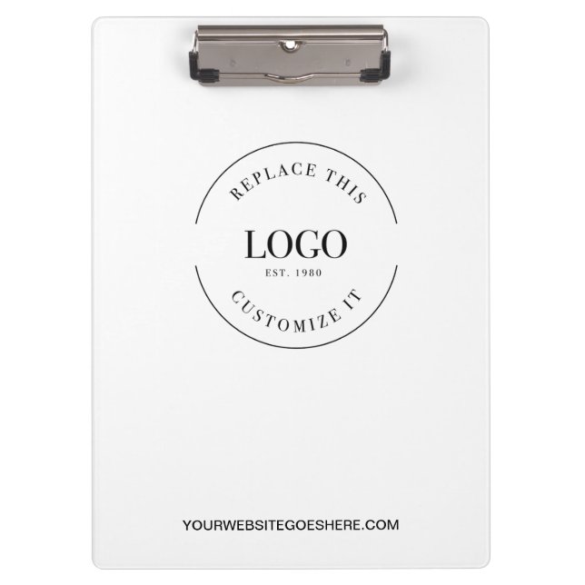 Simple Custom large Business Logo website  Clipboard (Front)