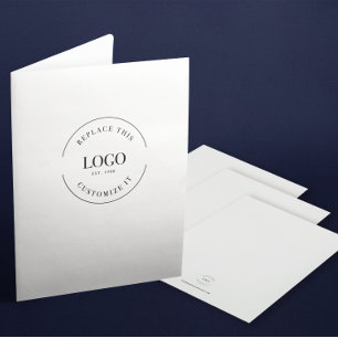 Simple Custom large Business Logo website  Pocket Folder