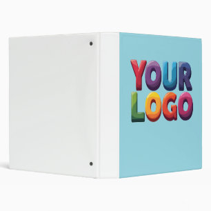 Simple Custom Logo and Text Business 3 Ring Binder