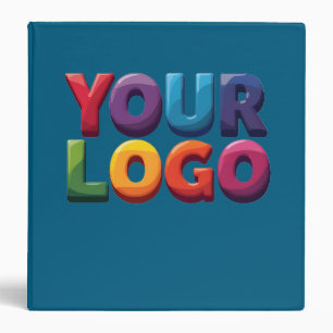 Simple Custom Logo and Text Business 3 Ring Binder