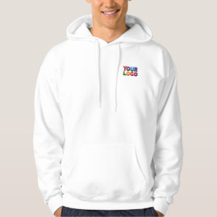 Simple Custom Logo and Text Business Hoodie