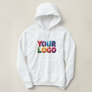 Simple Custom Logo and Text Business Hoodie