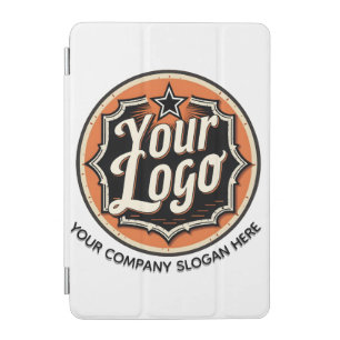Simple Custom Logo and Text Business iPad Mini Cover