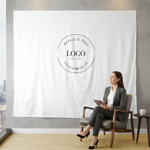 Simple Custom Logo backdrop Company branding