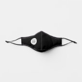 Simple Custom Logo Black Business Premium Face Mask (Front)