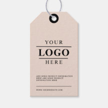 Simple Custom Logo Clothing Hang Price Tag