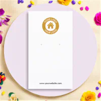 Custom Earring Cards with Perforation