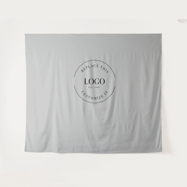 Simple Custom Logo Grey backdrop Company (Front (Horizontal))
