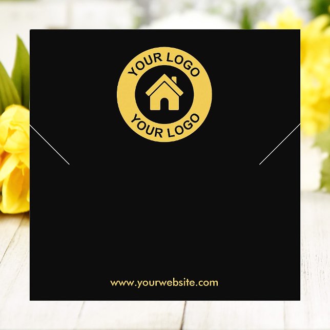 Simple Custom Logo Necklace Bracelet Display Card (Creator Uploaded)