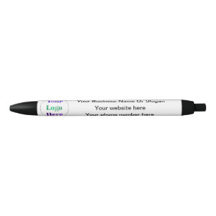 Simple Custom Logo Small Business White Pen