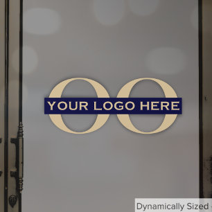 Simple Custom Logo Window Cling