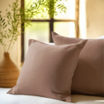 Simple Custom Mocha Brown Background Throw Pillow<br><div class="desc">Discover Mocha Brown,  the Color predicted to be popular in 2025. This captivating shade of brown,  creates a serene yet sophisticated atmosphere,  making it the perfect choice for any space. Embrace the calming elegance of Moch Brown and transform your surroundings.</div>