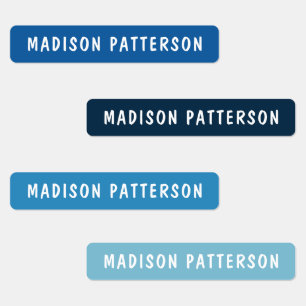 Simple Custom Modern Personalized Name Clothing Labels