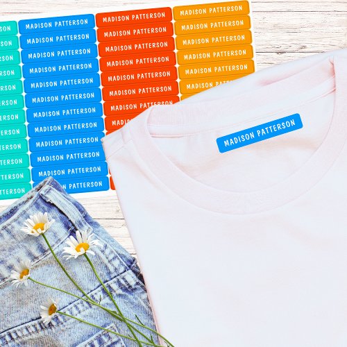 Simple Custom Modern Personalized Name Clothing Labels