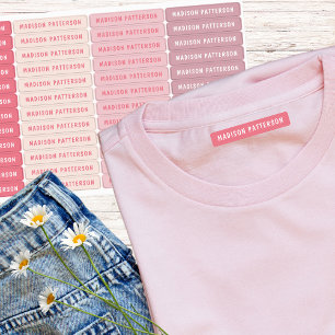 Simple Custom Modern Personalized Name Clothing Labels