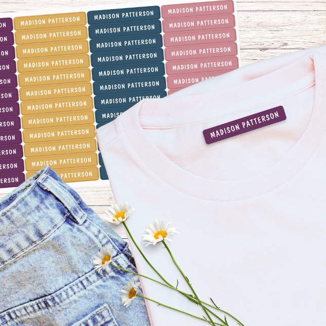 Simple Custom Modern Personalized Name Clothing Labels (Creator Uploaded)