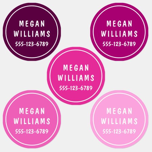 Simple Custom Modern Personalized Name Clothing Labels