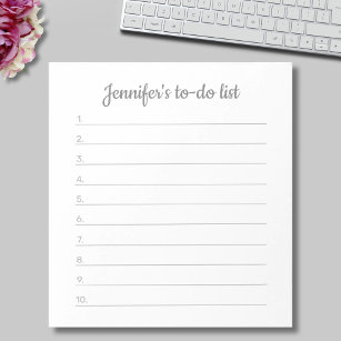 To Do and List Note Pad Printing, Custom Note Pads