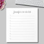 Simple Custom Name Personalized To-Do List Notepad