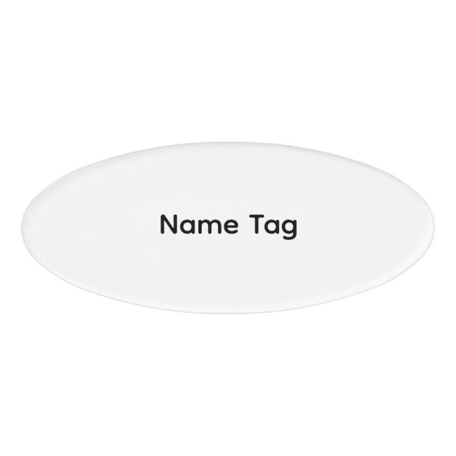 Simple Custom | Name Tag (Front)