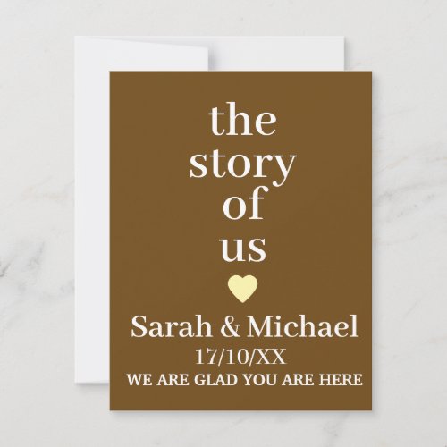 SIMPLE CUSTOM NAME & TEXT MODERN WEDDING THANK YOU CARD