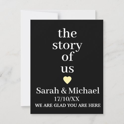 SIMPLE CUSTOM NAME & TEXT MODERN WEDDING THANK YOU CARD