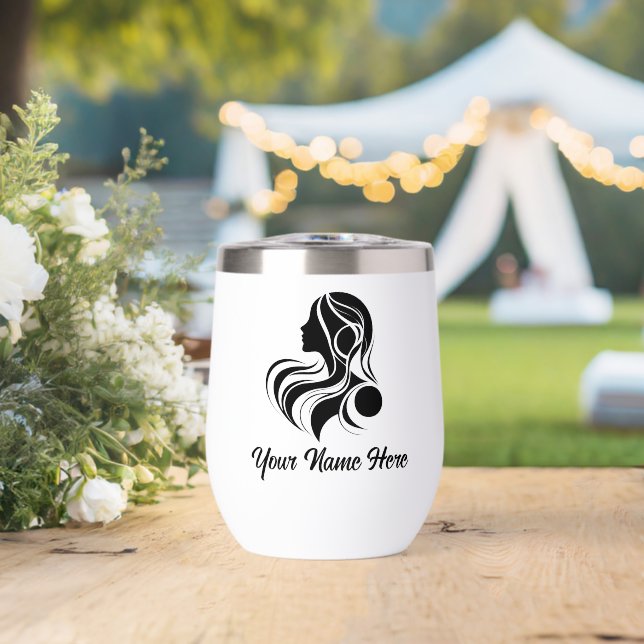 Simple Custom Personalize Logo Water Bottle  (Wedding (Rotated))