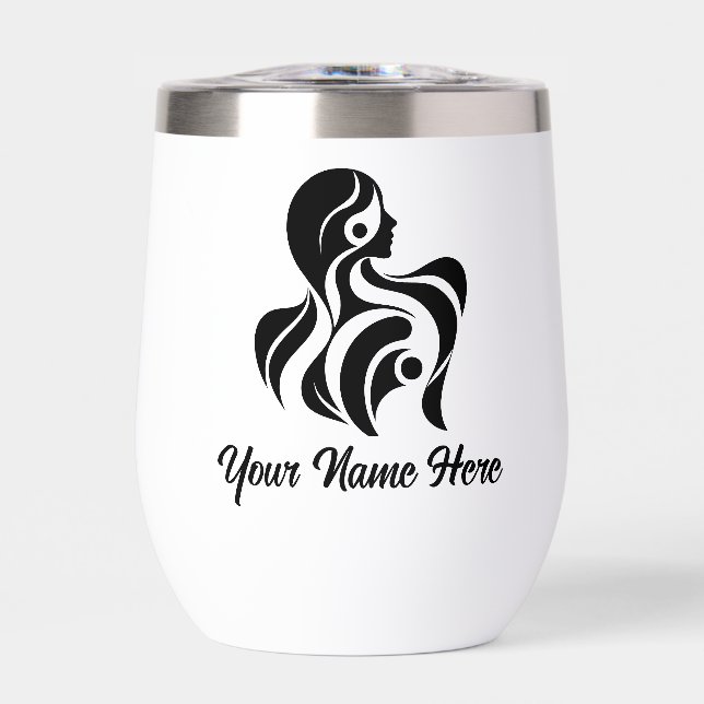 Simple Custom Personalize Logo Water Bottle  (Front)