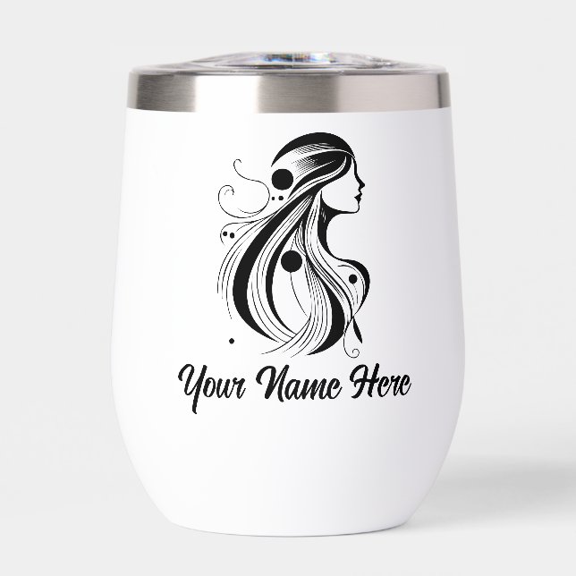 Simple Custom Personalize Logo Water Bottle  (Front)