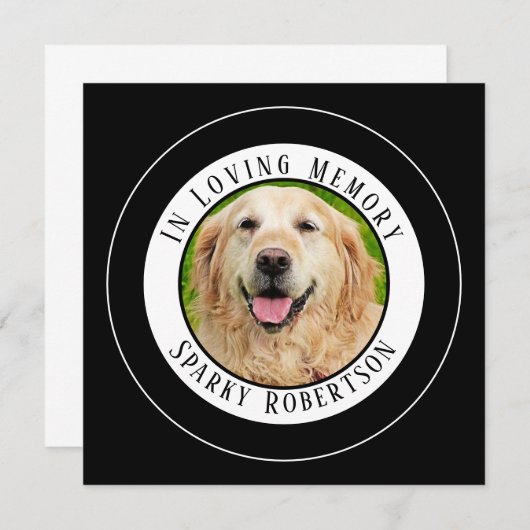 Simple Custom Pet Memorial (Front/Back)