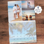 Simple Custom Photo Collage 4 Per Month Calendar<br><div class="desc">Create your own custom personalized photo collage calendar with 4 photos per month (40 total pictures) utilizing this simple, easy-to-upload photo collage template including a full-bleed photo behind the calendar grid page. Ideal to feature favorite pictures of family, kids, friends, couple, vacation or travel pictures or showcase your photography to...</div>