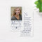 Simple Custom Photo Holy Dove Memorial Cards