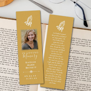 Simple Custom Photo Memorial Bookmarks