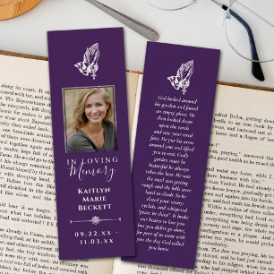 Simple Custom Photo Memorial Bookmarks