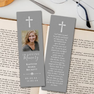 Simple Custom Photo Memorial Bookmarks