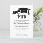 Simple Custom Photo PHD Doctoral Graduation Invitation (Standing Front)