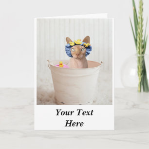 Simple Custom Photo Text Personalized Card