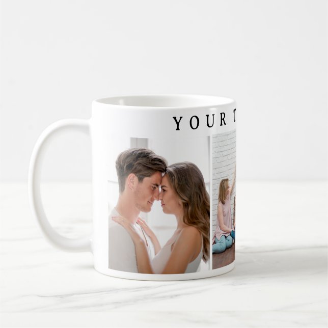 Simple Custom  Photo Valentine's Day Coffee Mug (Left)