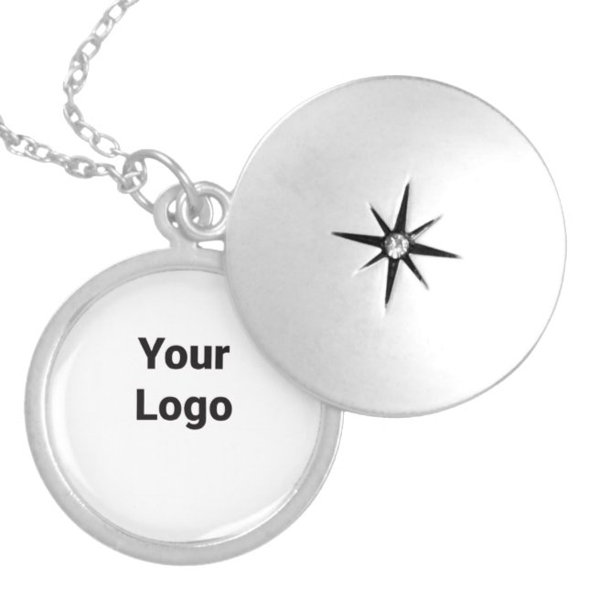 simple custom pink purple sparkle add you name let locket necklace (Front)